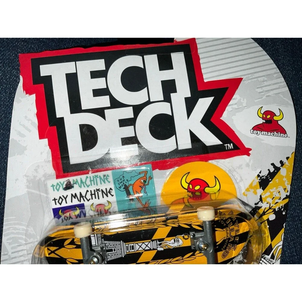 Tech Deck * Series 3 * Toy Machine * Yellow And Black *  Brand New * Sealed